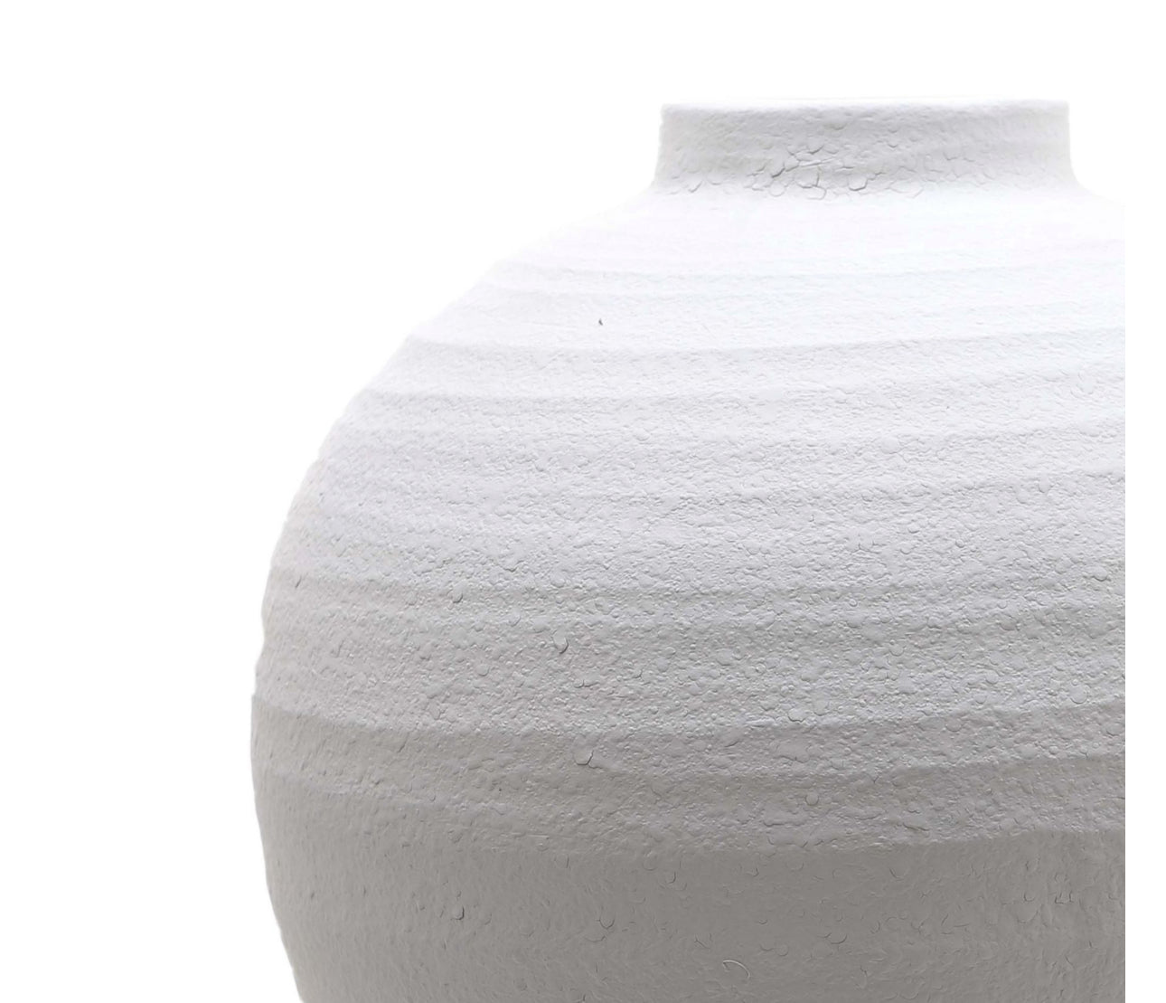 The Adelphi - Large Matt White Ceramic Vase