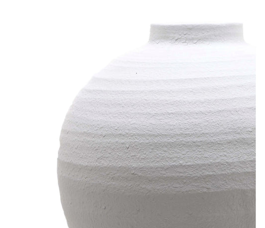 The Adelphi - Large Matt White Ceramic Vase