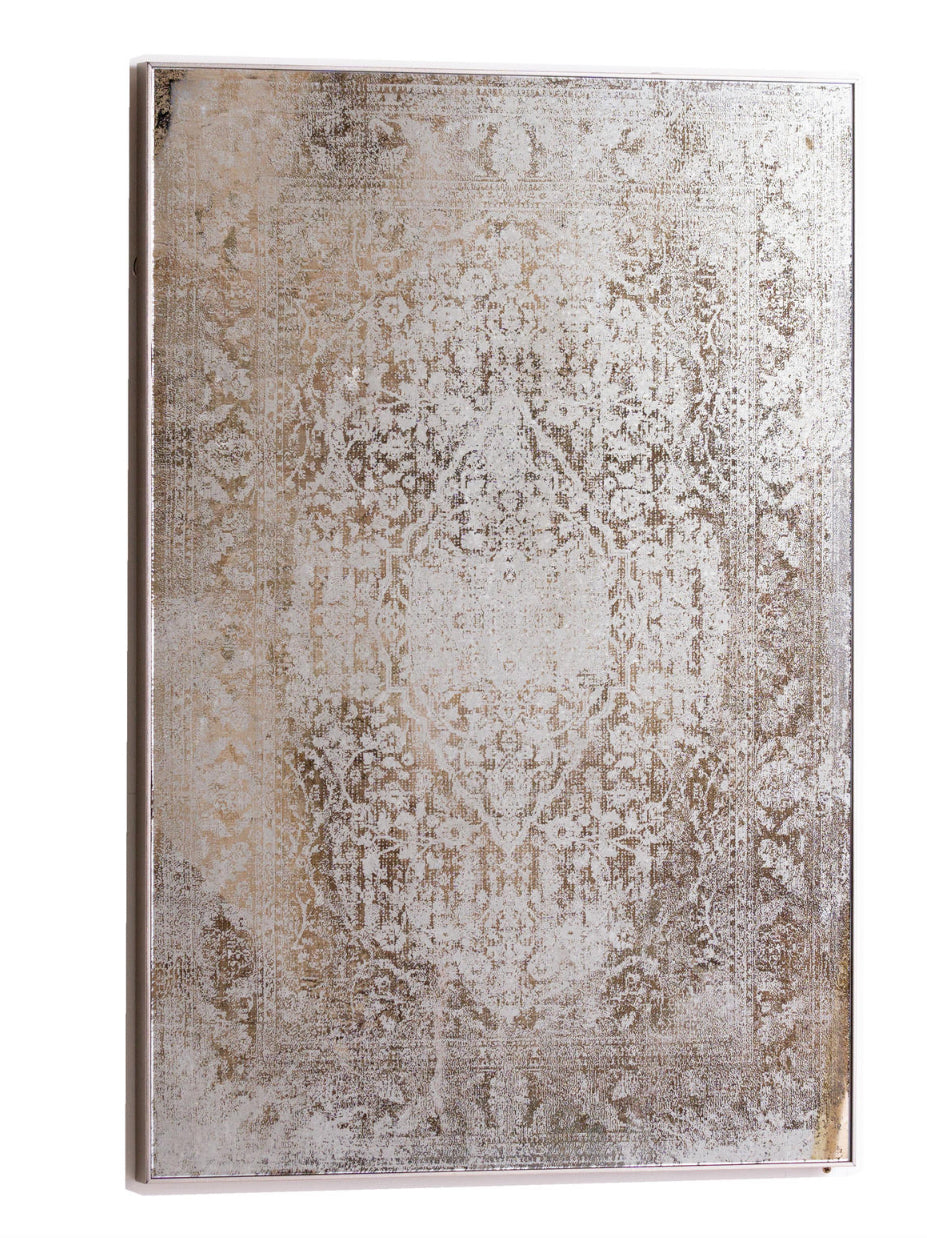 Antique Etched foxed Wall Art Mirror
