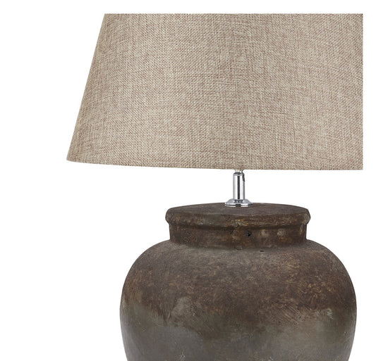 The Castello Aged Stone Ceramic Table Lamp
