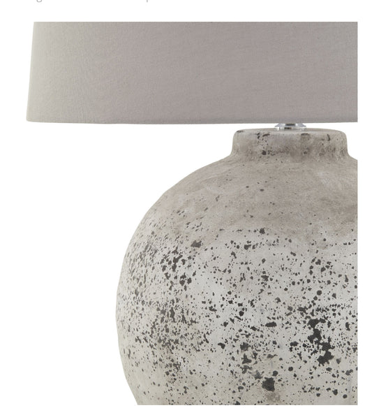Large Tiber Stone Ceramic Lamp