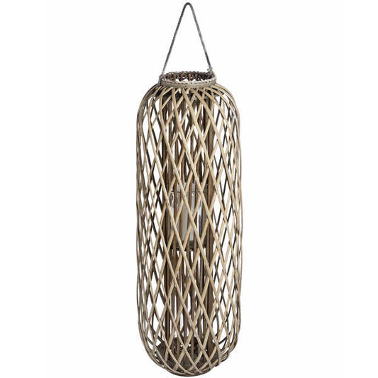 Large Standing Wicker Lantern