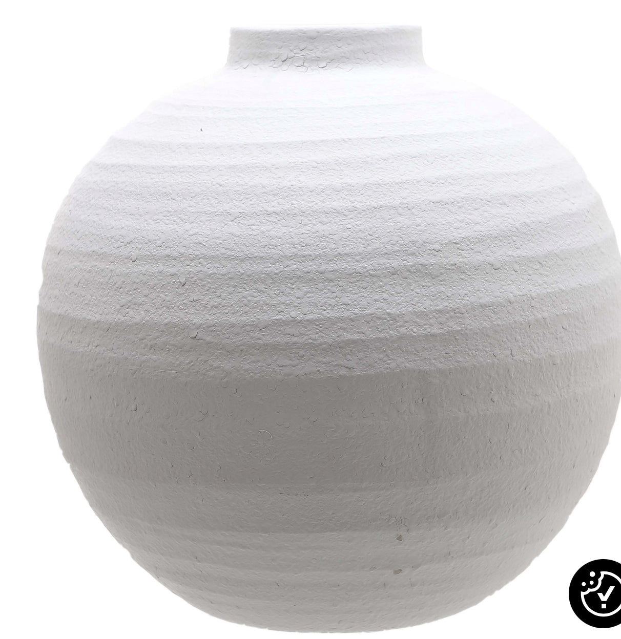 The Adelphi - Large Matt White Ceramic Vase