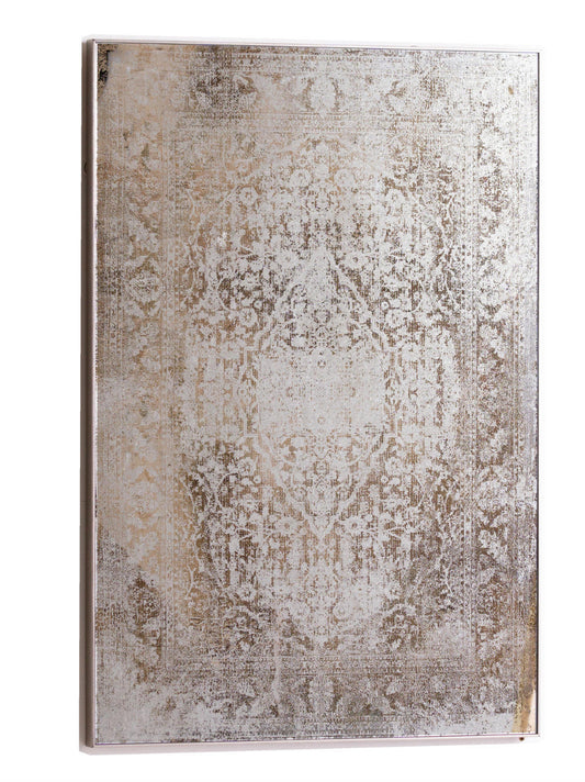 Antique Etched foxed Wall Art Mirror