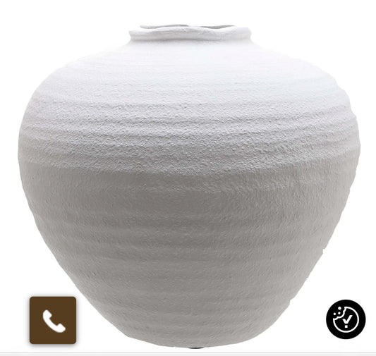 The Regola Medium Stone Ceramic Vase
