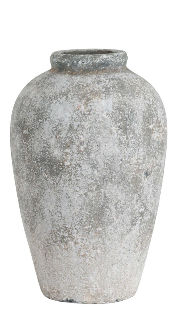 The Dorchester Aged Medium Stone Ceramic Vase