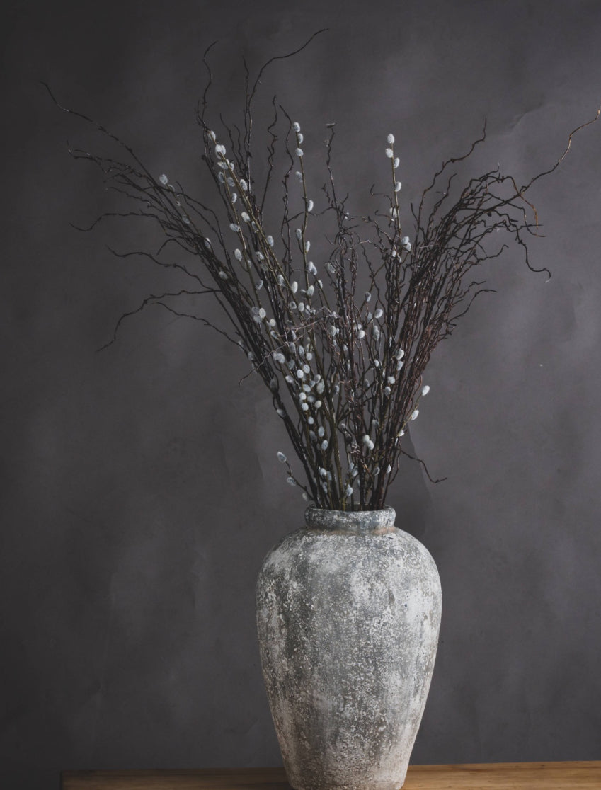 The Dorchester Aged Medium Stone Ceramic Vase