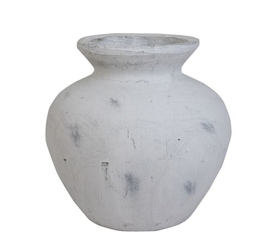 The Downtown Antique White Vase