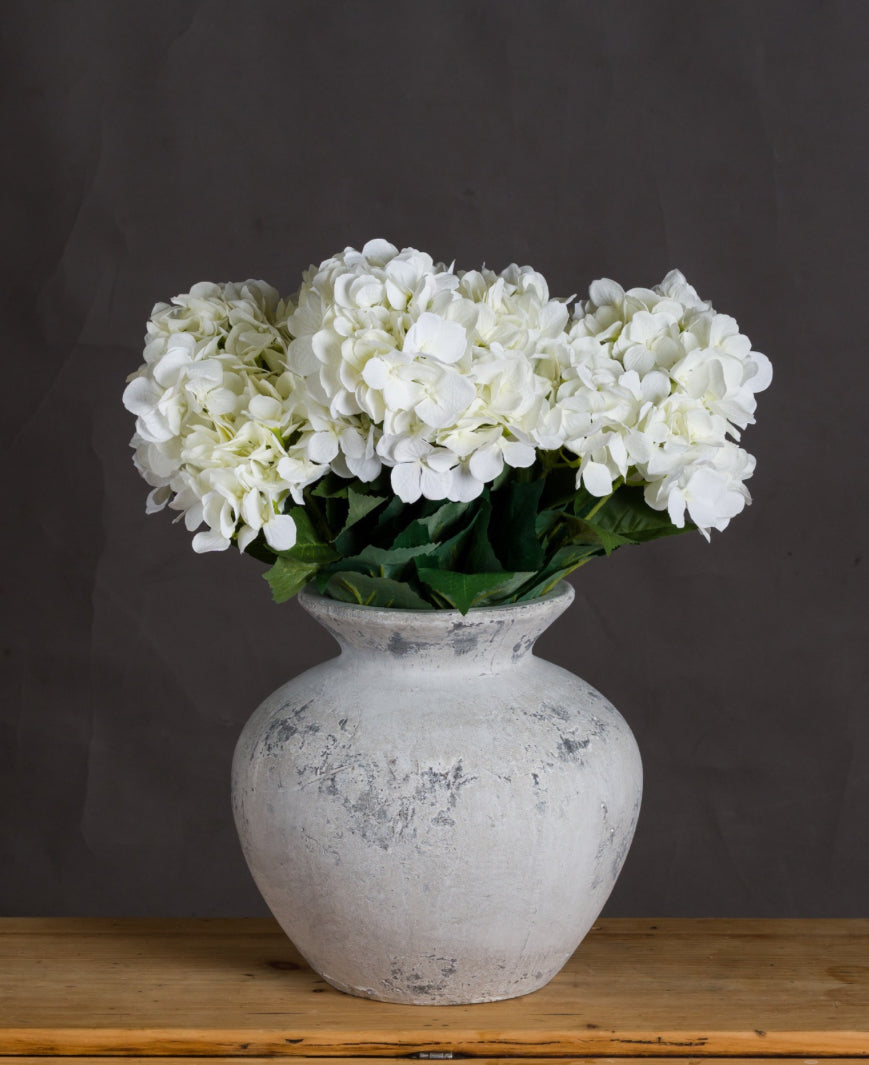 The Downtown Antique White Vase