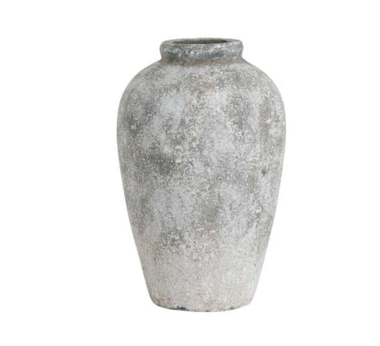 The Dorchester Aged Large Stone Tall Ceramic Vase