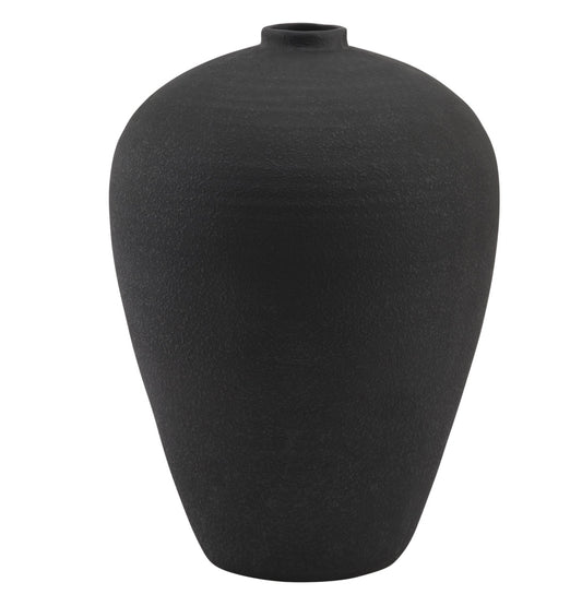The Astral Matt Black Tall Vase