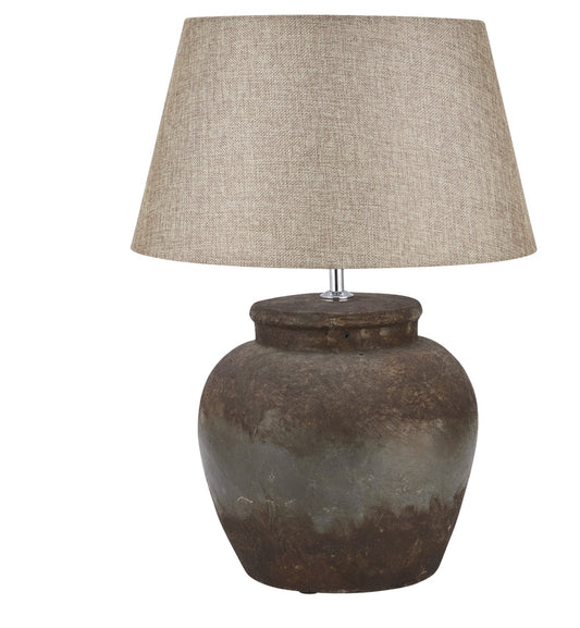 The Castello Aged Stone Ceramic Table Lamp